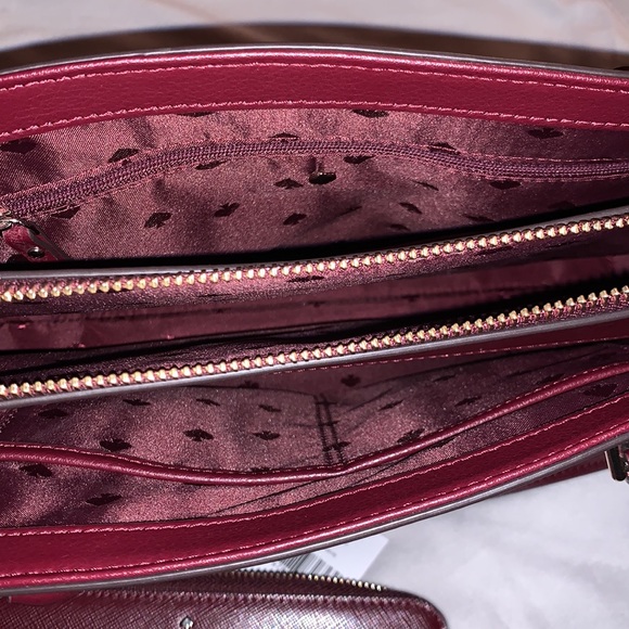 Kate Spade Cherrywood Mariella Shoulder Bag and Large Continental Wallet - Picture 6 of 7